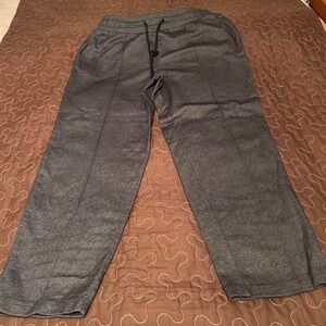 gray sweats or dress pants